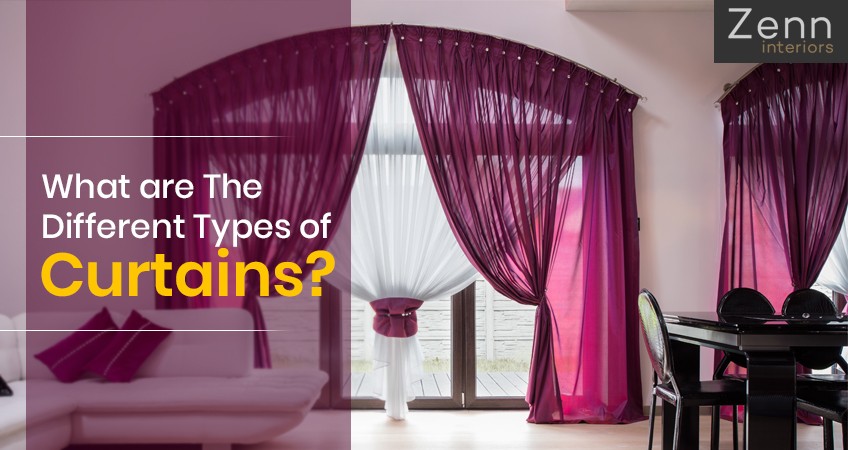 What are the different types of curtains?